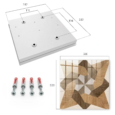 Key cabinet wooden star design