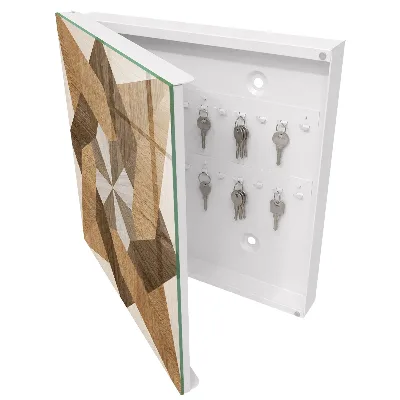 Key cabinet Wooden star