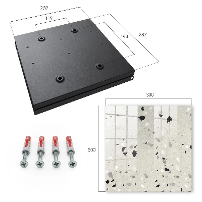 Key box for wall Grey pattern
