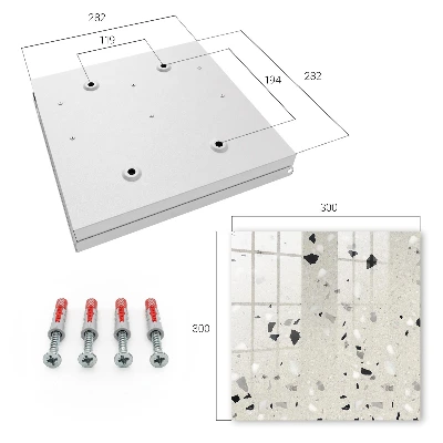 Key box for wall Grey pattern