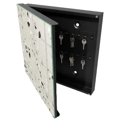 Key box for wall Grey pattern