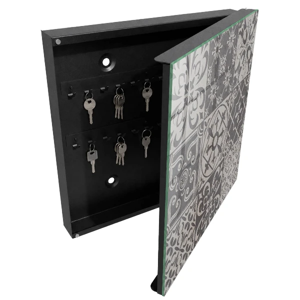 Key cabinet Mosaic of patterns