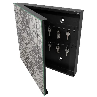Key cabinet Mosaic of patterns