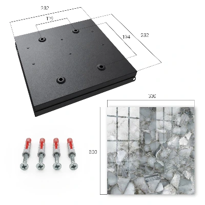 Key box for wall Stone mosaic