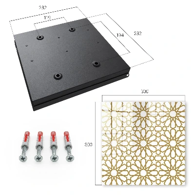 Wall mounted key box Geometric pattern