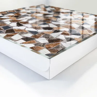 Wall mounted key box Geometric mosaic