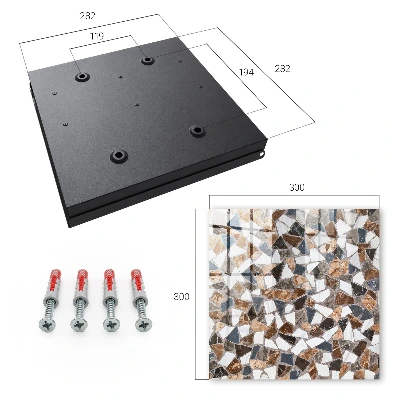 Wall mounted key box Geometric mosaic