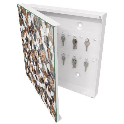 Wall mounted key box Geometric mosaic