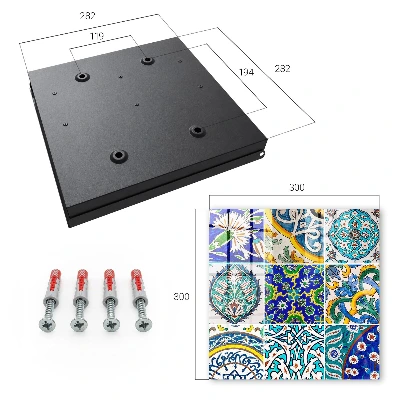 Key cabinet Colorful patterns