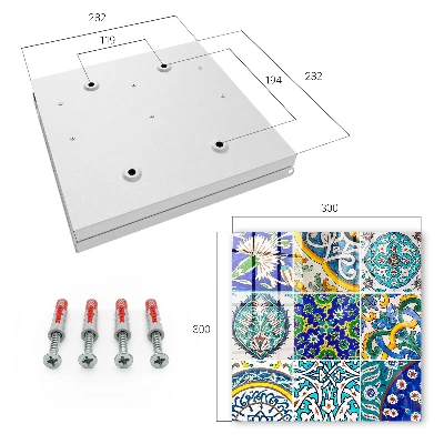 Key cabinet Colorful patterns