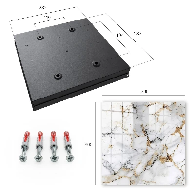 Key box for wall Marble elegance