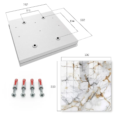 Key box for wall Marble elegance