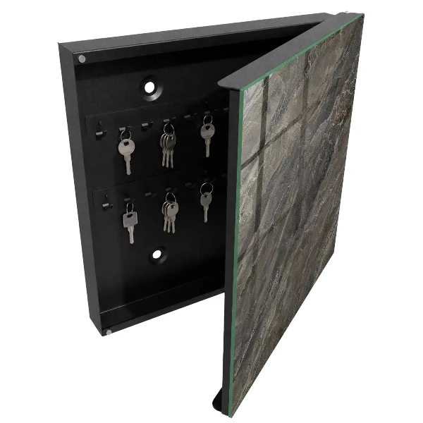 Key box for wall Marble texture