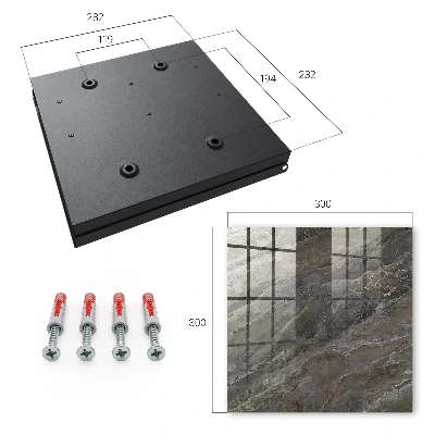 Key box for wall Marble texture