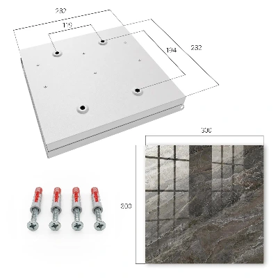 Key box for wall Marble texture