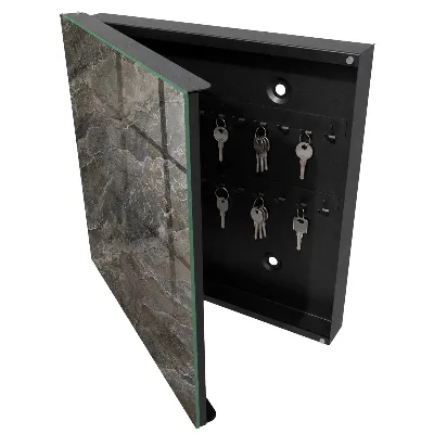 Key box for wall Marble texture
