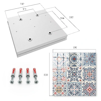 Wall mounted key box Mosaic patterns