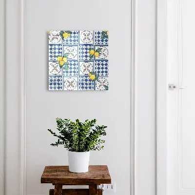 Key cabinet Lemon tiles