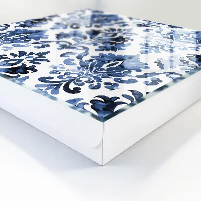 Key box for wall Blue ornaments