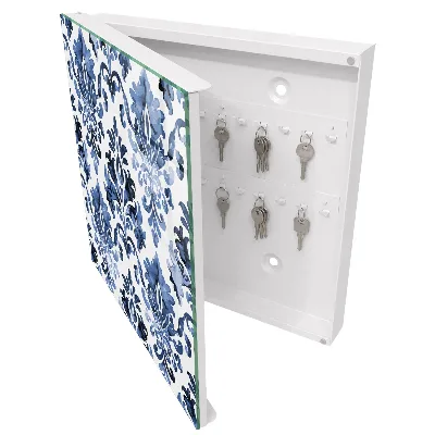 Key box for wall Blue ornaments