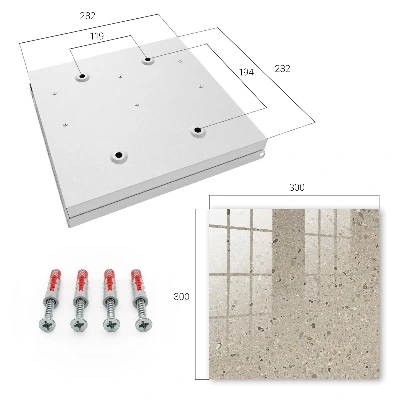 Wall mounted key box Pebble texture