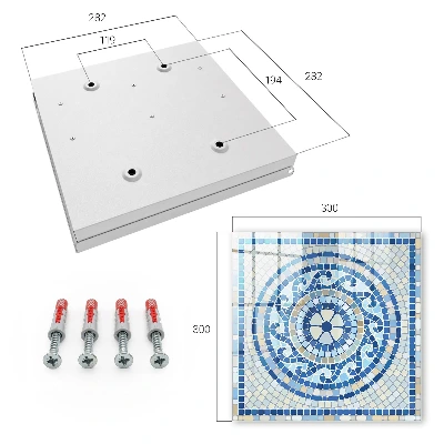 Key box for wall Geometric mosaic