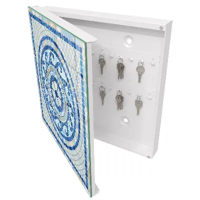Key box for wall Geometric mosaic