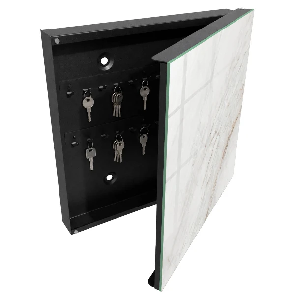 Wall mounted key box Cream pattern