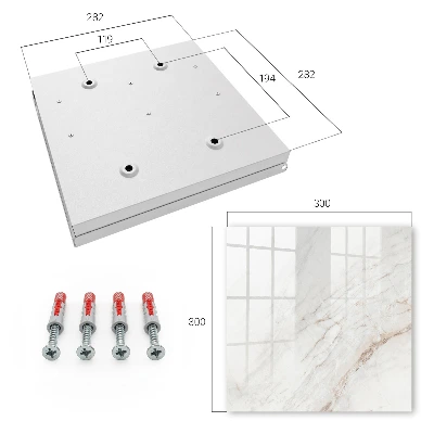 Wall mounted key box Cream pattern