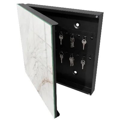 Wall mounted key box Cream pattern