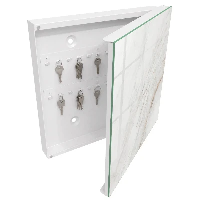 Wall mounted key box Cream pattern
