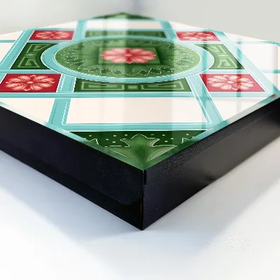 Key box for wall Floral geometry