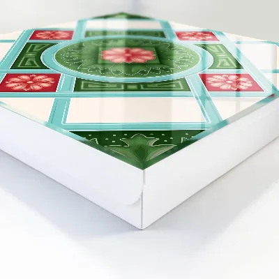 Key box for wall Floral geometry