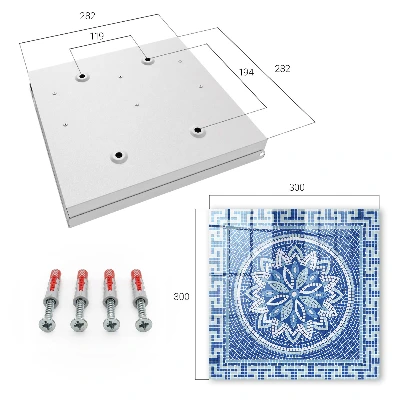 Wall mounted key box Blue mosaic