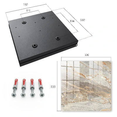 Wall mounted key box Elegant marble