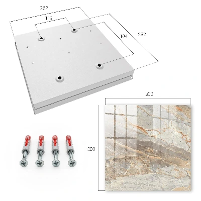 Wall mounted key box Elegant marble