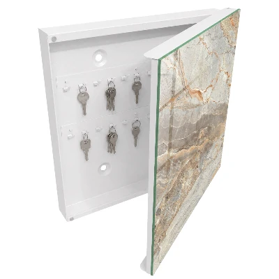 Wall mounted key box Elegant marble