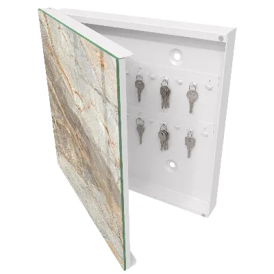 Wall mounted key box Elegant marble