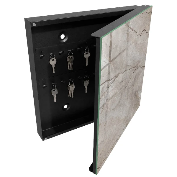 Key box for wall Stylish stone