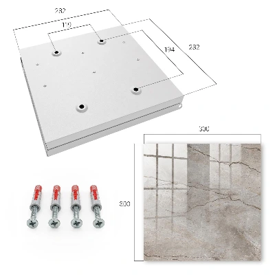 Key box for wall Stylish stone