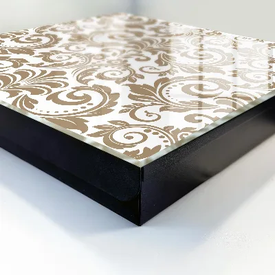 Wall mounted key box Floral ornament