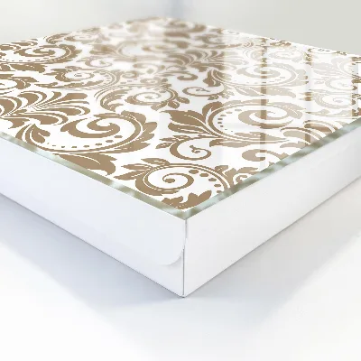 Wall mounted key box Floral ornament