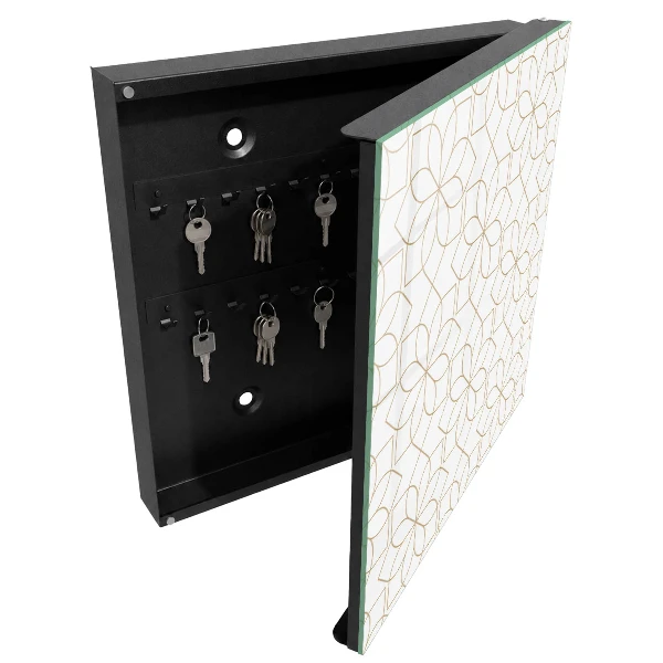 Key box for wall Floral pattern