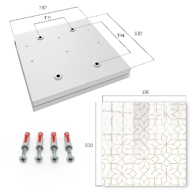 Key box for wall Floral pattern