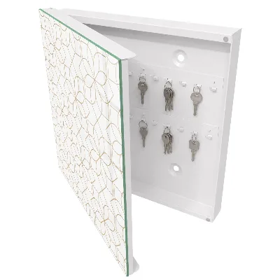 Key box for wall Floral pattern