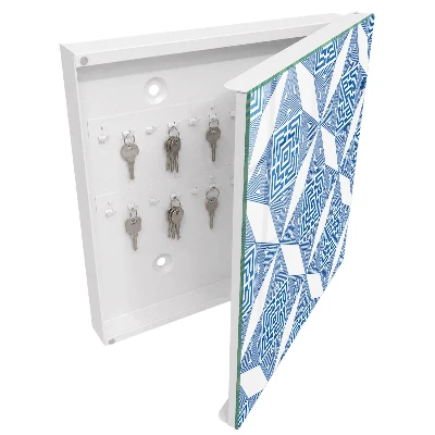 Wall mounted key box Geometric pattern