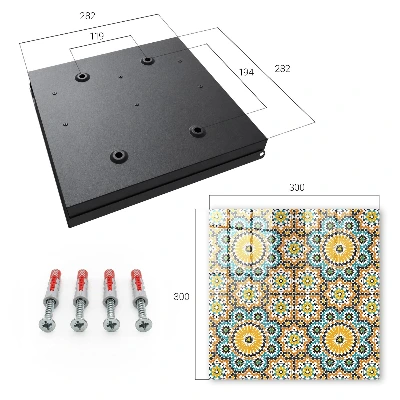 Key cabinet Geometric mosaic