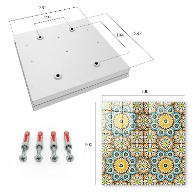 Key cabinet Geometric mosaic