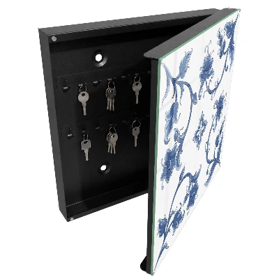 Key box for wall Floral patterns