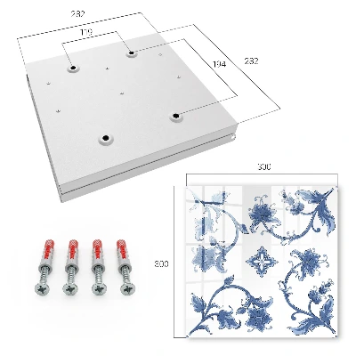 Key box for wall Floral patterns